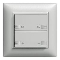 Variateur univ. ENC ZEP 1c/2t scène avec LED EDIZIOdue silver