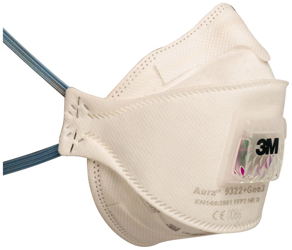 Schutzmaske 3M Aura 9322+Gen3 Klasse FFP2 NR D