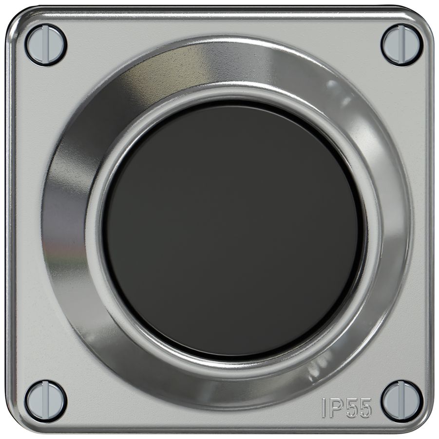 Oberteil ELEMENT SNAPFIX® Schalter/Taster alu