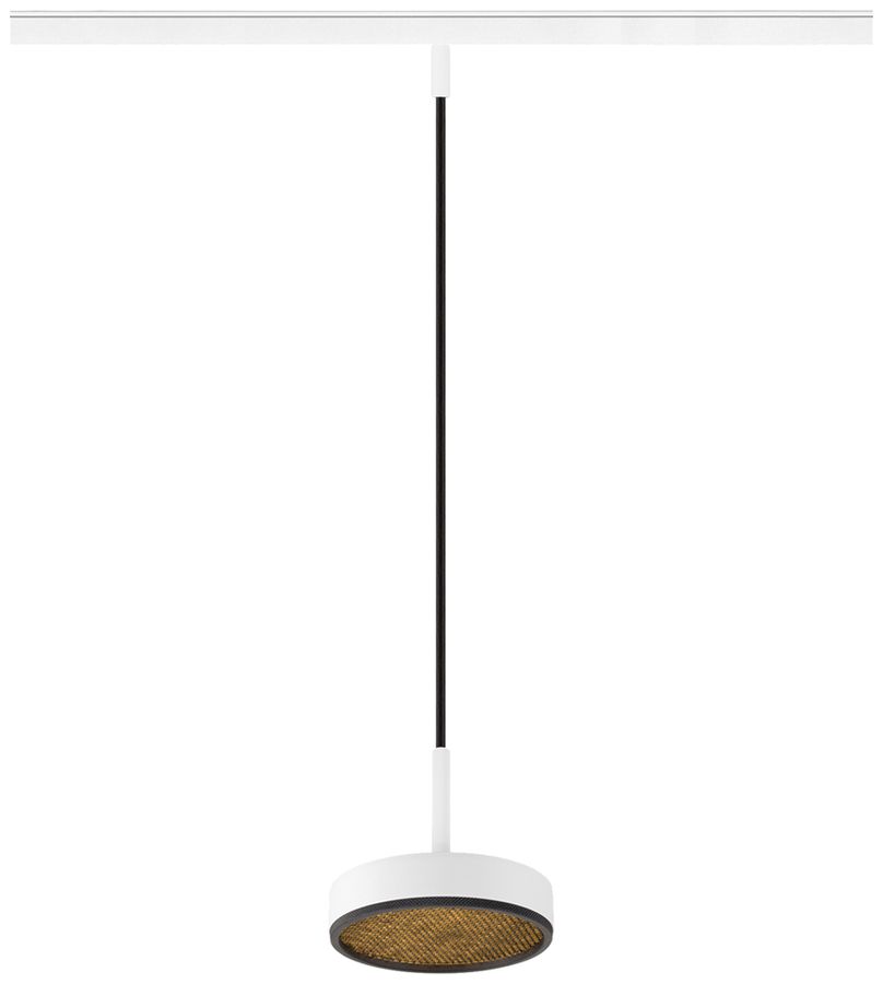 LED-Pendelleuchte SLV GRIP FLAT 15W 400lm 2700…3000K DALI Ø140mm weiss