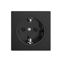 SCHUKO-Steckdose EDIZIOdue F, 16A, 250VAC, L+N+PE schwarz