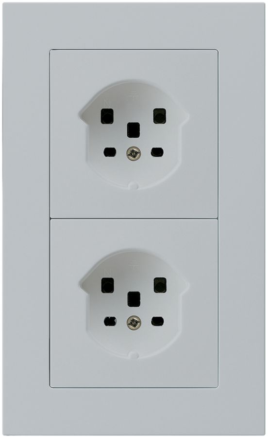 Combi ENC 2×1 HA kallysto.pro 2×type 25 avec bornes enfichables gris clair