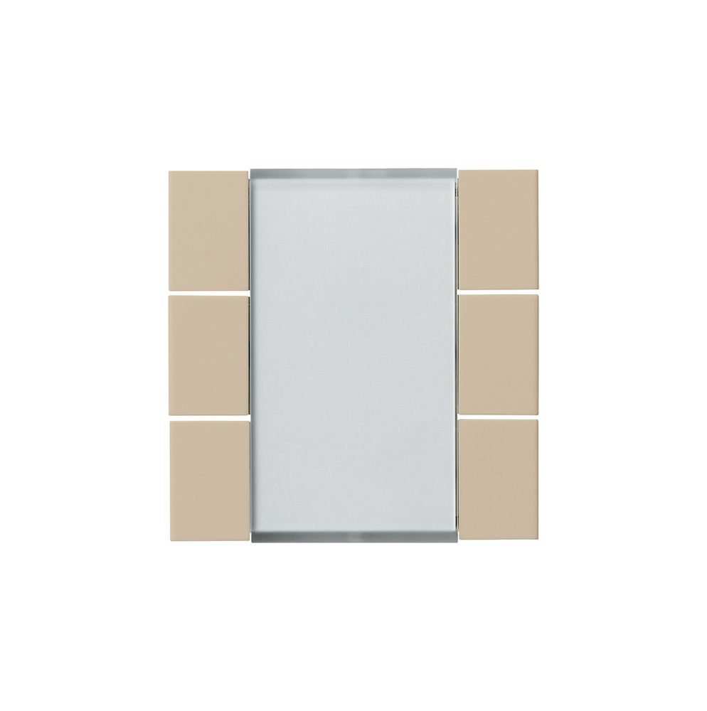 Frontset Hager kallysto 6×KNX beige