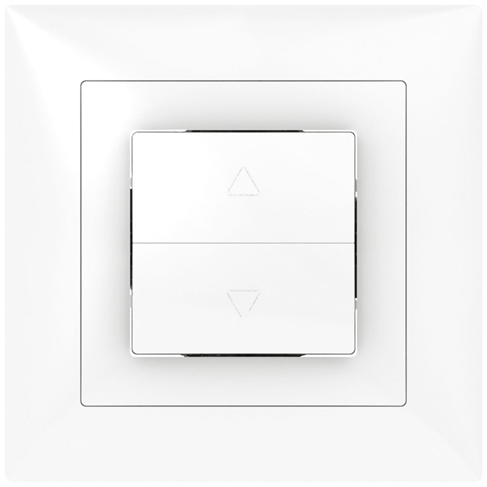 Interrupteur pour stores ENC SIDUS B blanc brillant 1 canal