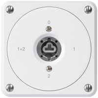 UP-Schlüsselschalter robusto ohne Klappdeckel ohne Zylinder 1/1P weiss Kombi