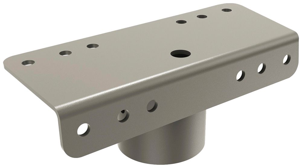 Adaptateur de mât SLV FLOODLIGHT acier Ø76×266mm gris