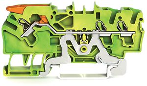 Borne de protection WAGO TOPJOB-S 2.5mm² 3L vert/jaune série 2102