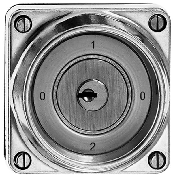 EB-Drehschalter feucht 2/1L Al kugelp, mit Sicherheitsschloss