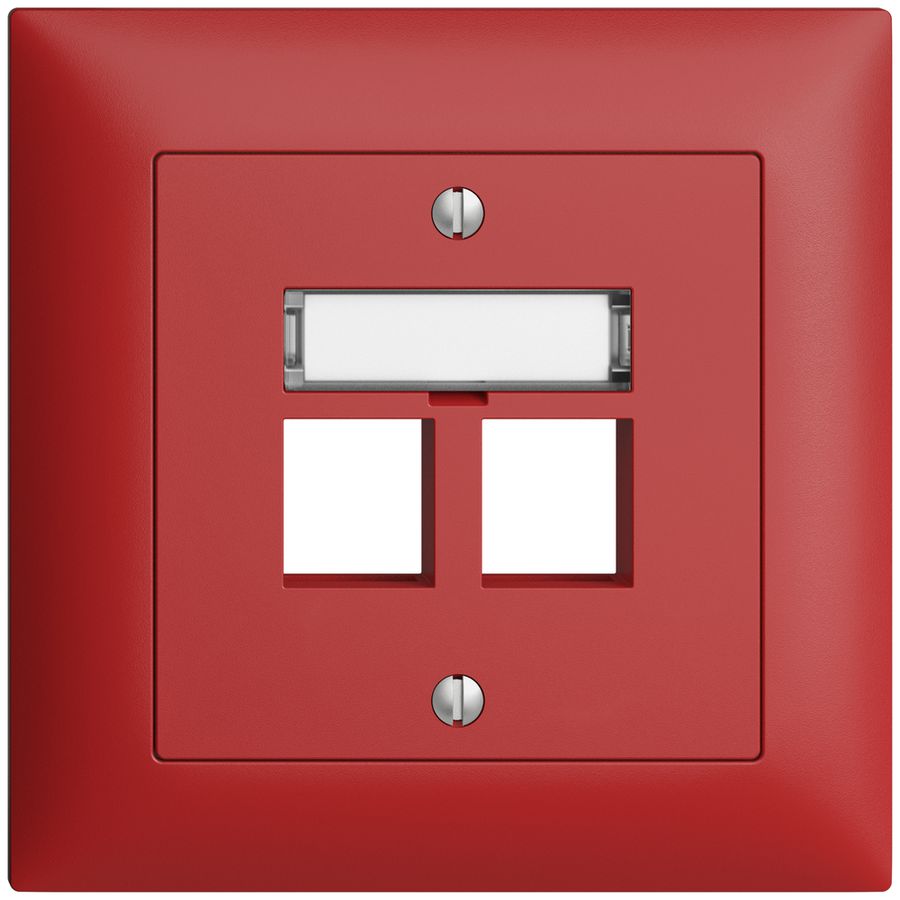 Kit de montage ENC EDIZIOdue FMI, sortie droite, pour 2×Keystone, berry