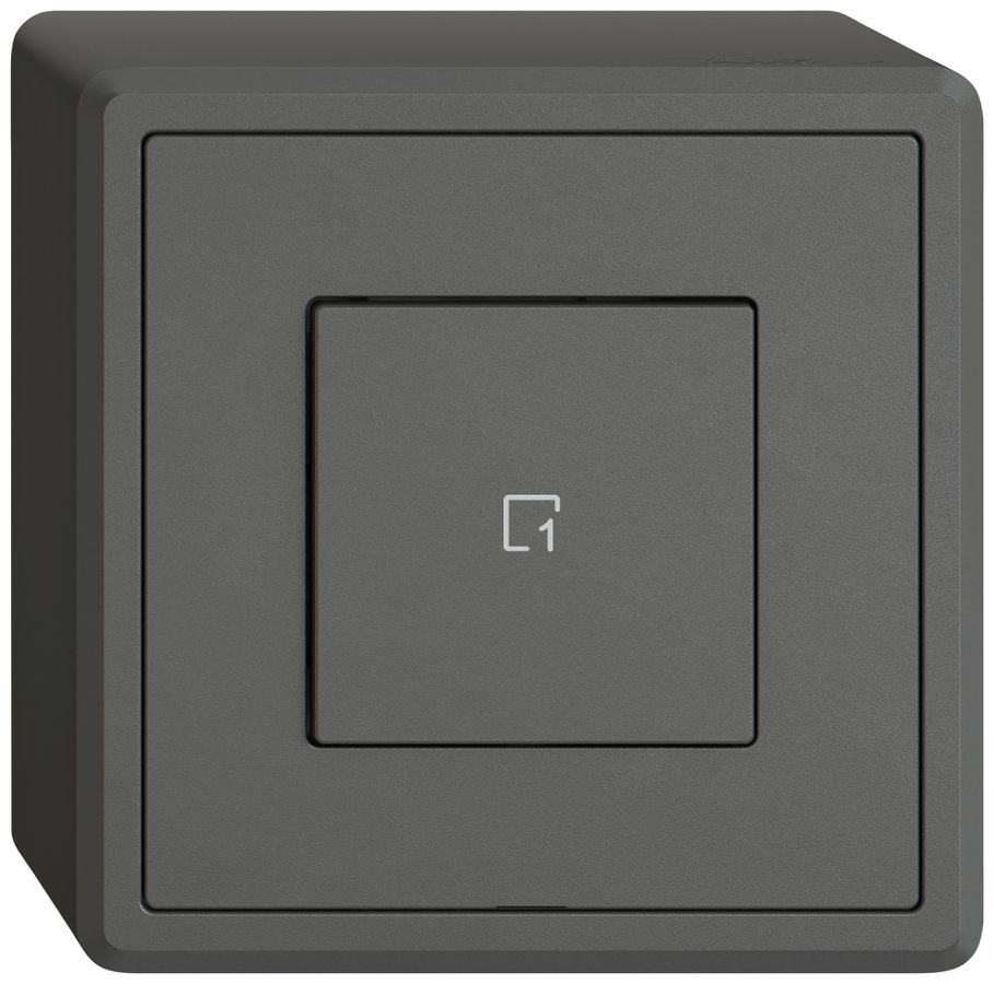 Poussoir scènes AP EDIZIO.liv Wiser SNAPFIX® 1 scène 1 touche WLAN grf