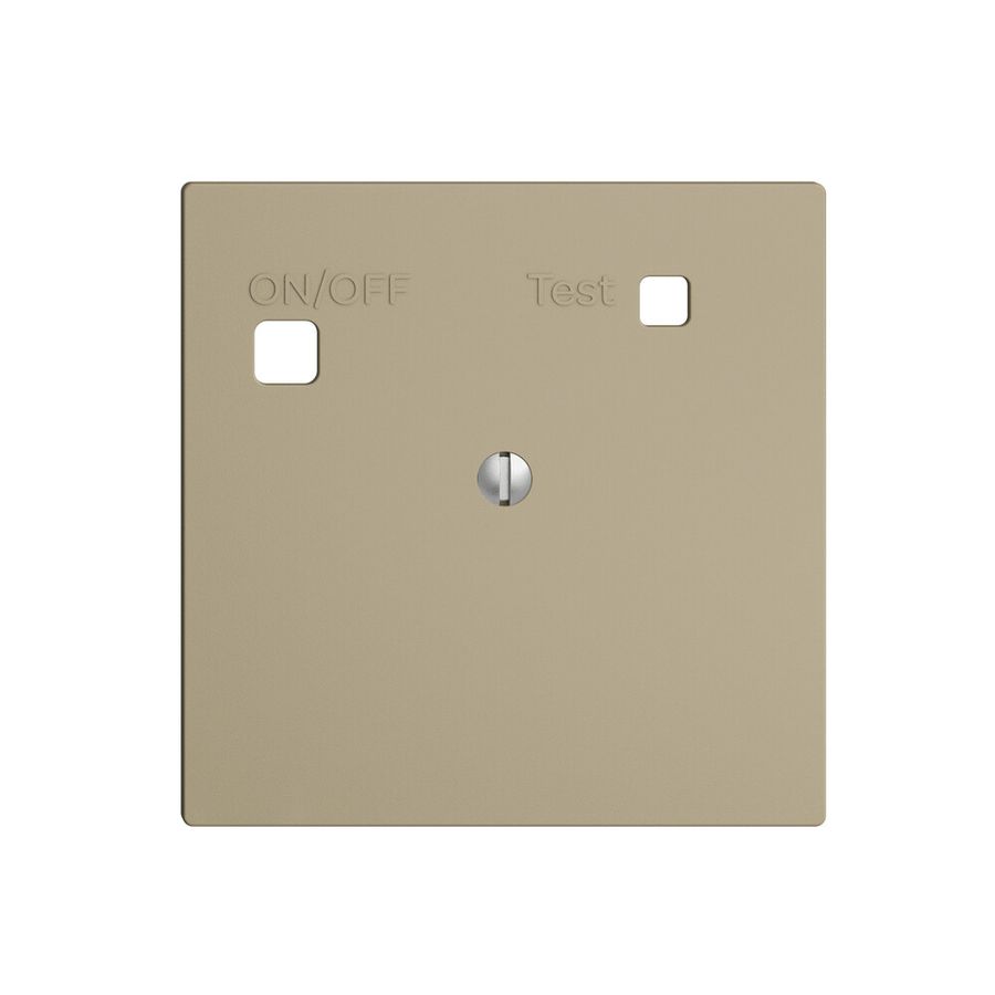 Frontset EDIZIOdue zu FI-Steckdose F, blind, sand