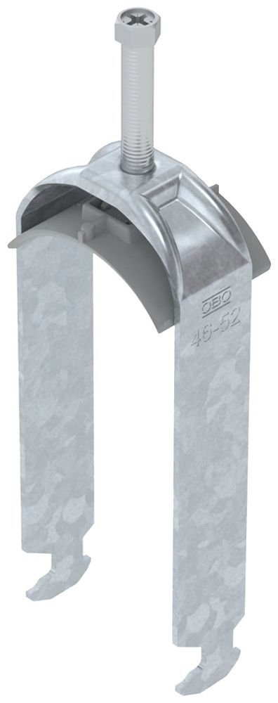 Fixation rapide BET 2056 pied à H mat.synthétique 46…52mm 2×câble acier Zn-ch-im