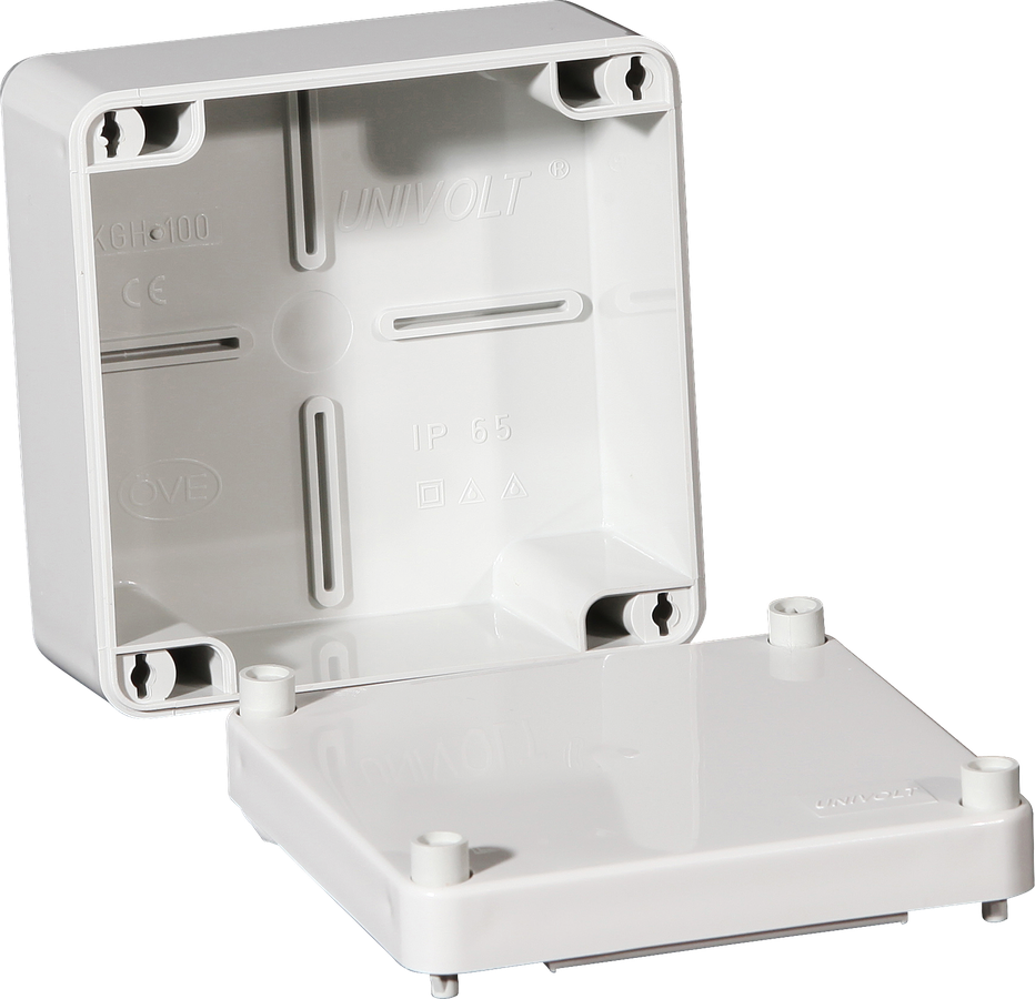 Boîte de dériv. PPO 105×105×65mm vide grc IP65