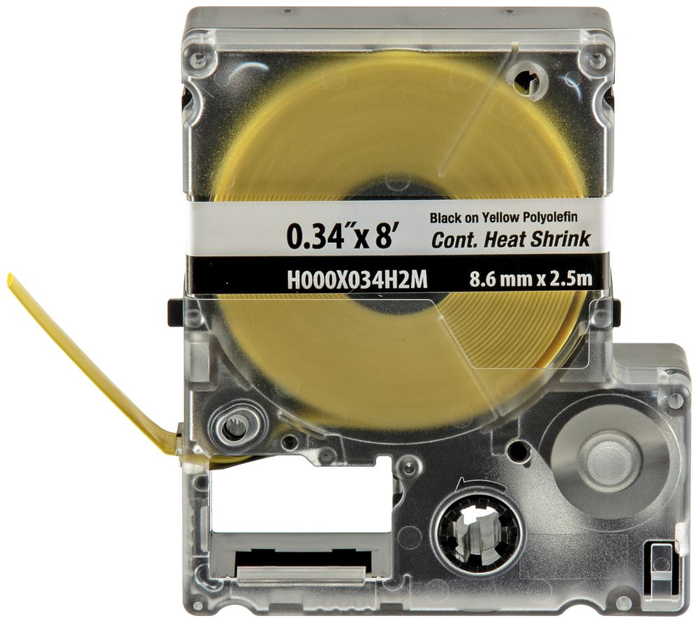 Cassetta di etichette termoretrattili continua Panduit MP, 4.7mm×2.4m, giallo