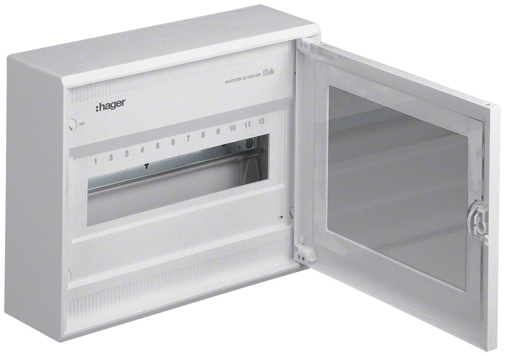 Distributore tehalit 12 moduli grigio chiaro