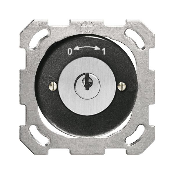 UP-Schwenktaster 0<->1 schwarz mit Sicherheitsschloss