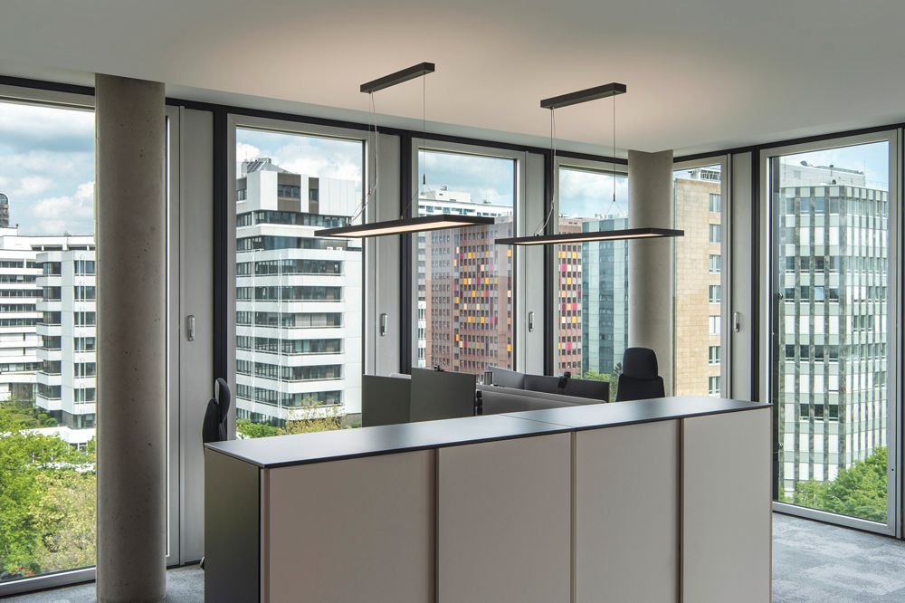 LED-Pendelleuchte SLV WORKLIGHT DALI 57W 5000lm 4000K 260×1200mm schwarz