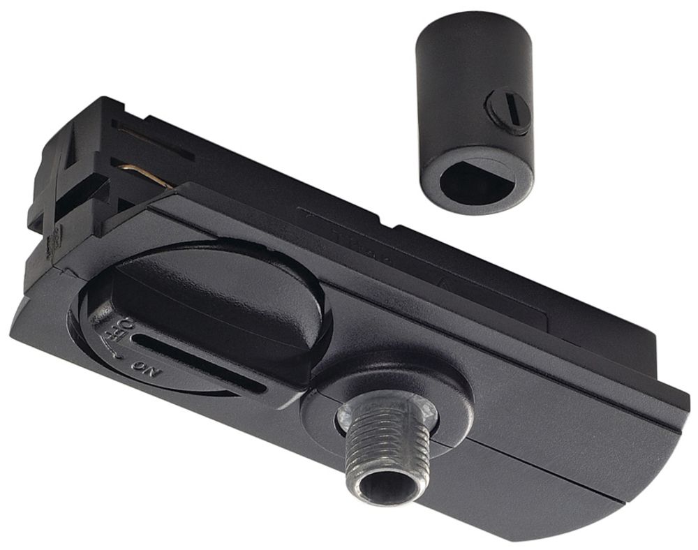 Pendelleuchtenadapter SLV für 1-Phasen Stromschiene, schwarz