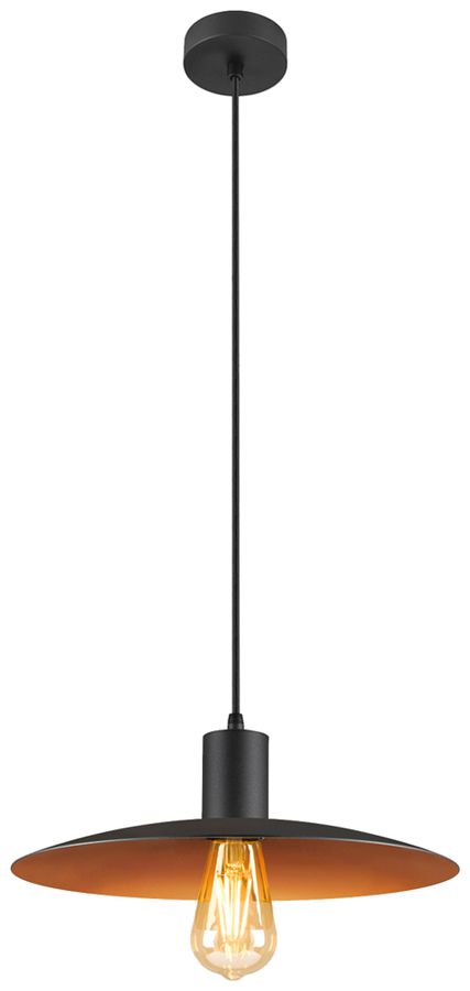 Pendelleuchte SLV LALU ELYPSE E27 1×7.5W DIM Ø330×110mm schwarz