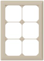 UP-Abdeckrahmen kallysto.line 3×2 beige 152×212mm
