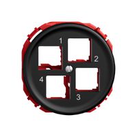 Kit di montaggio STANDARDdue EASYNET S-One SNAPFIX® destra per 4×RJ45 ne