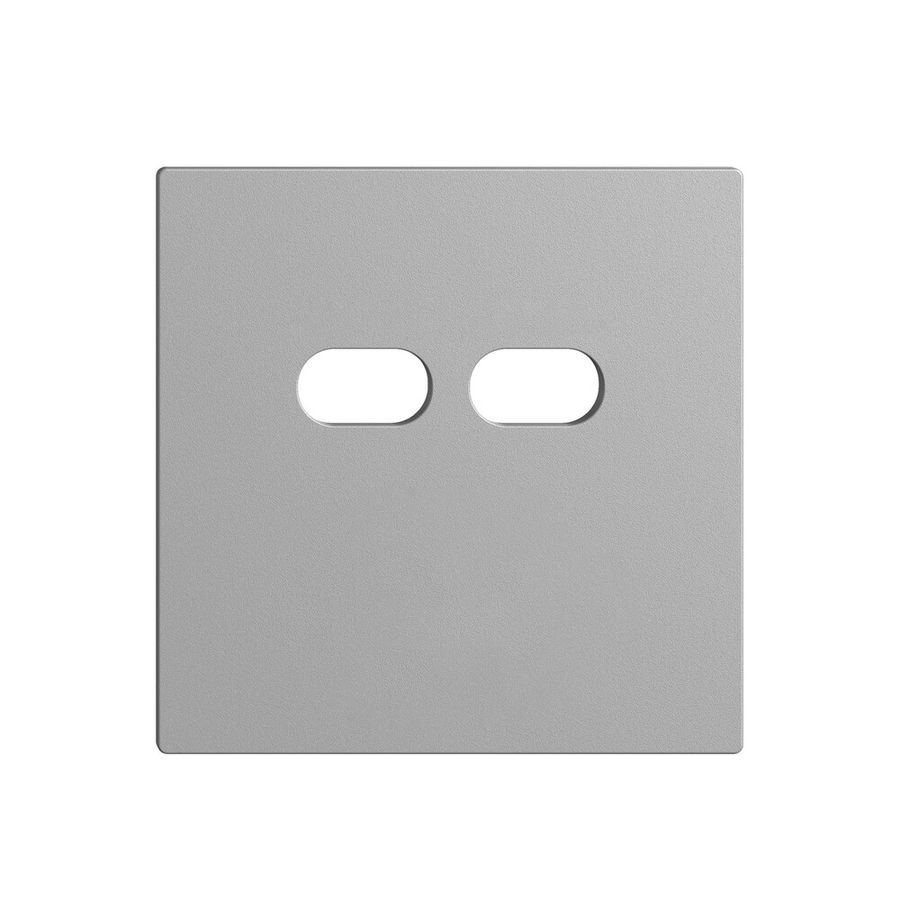 Montageset Feller EDIZIOdue für Steckdose USB 18W 2×Typ C silver