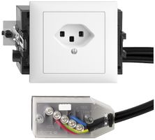 Prise INC EDIZIOdue T23 L2 blanc 49…69mm pour câble plat Technofil