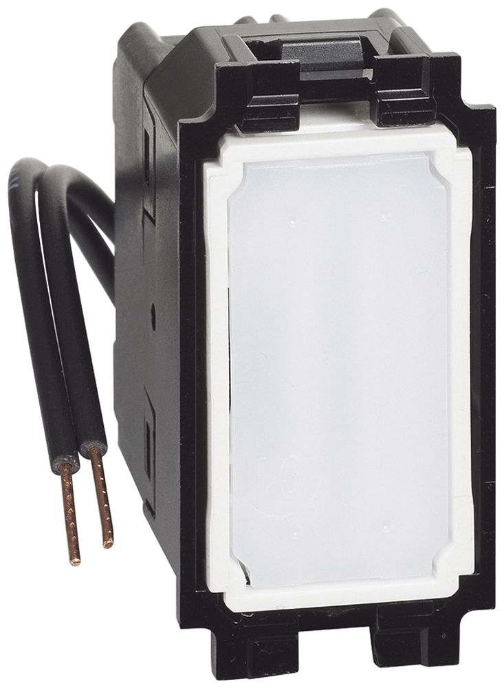 Interruttore Legrand Living Now incrociato lum.bianco 10A 250V 22.5×45mm bi