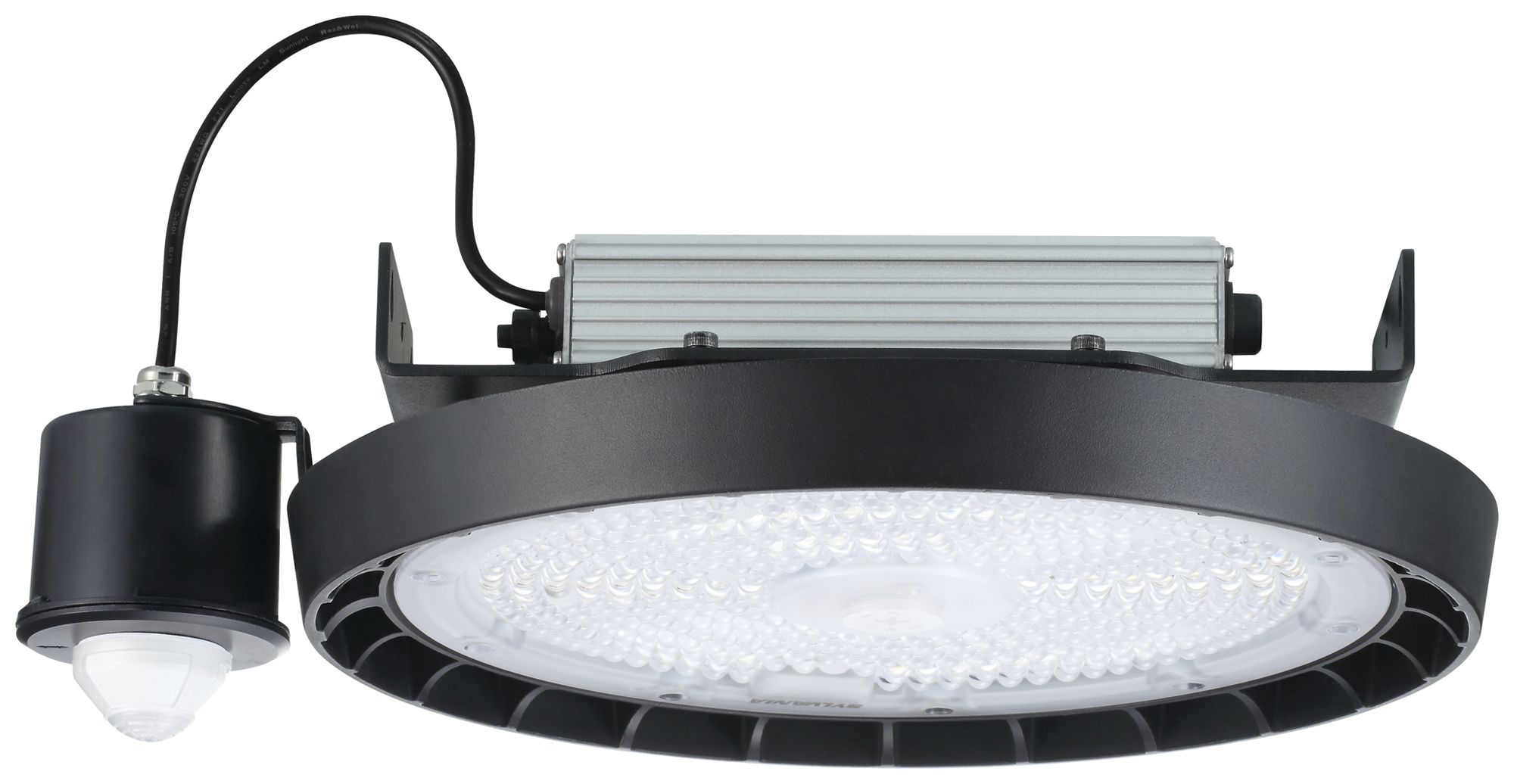 LED-Hallenstrahler Sylvania Granit PIR 120W 19500lm 840 IP65 55° DIM Ø298