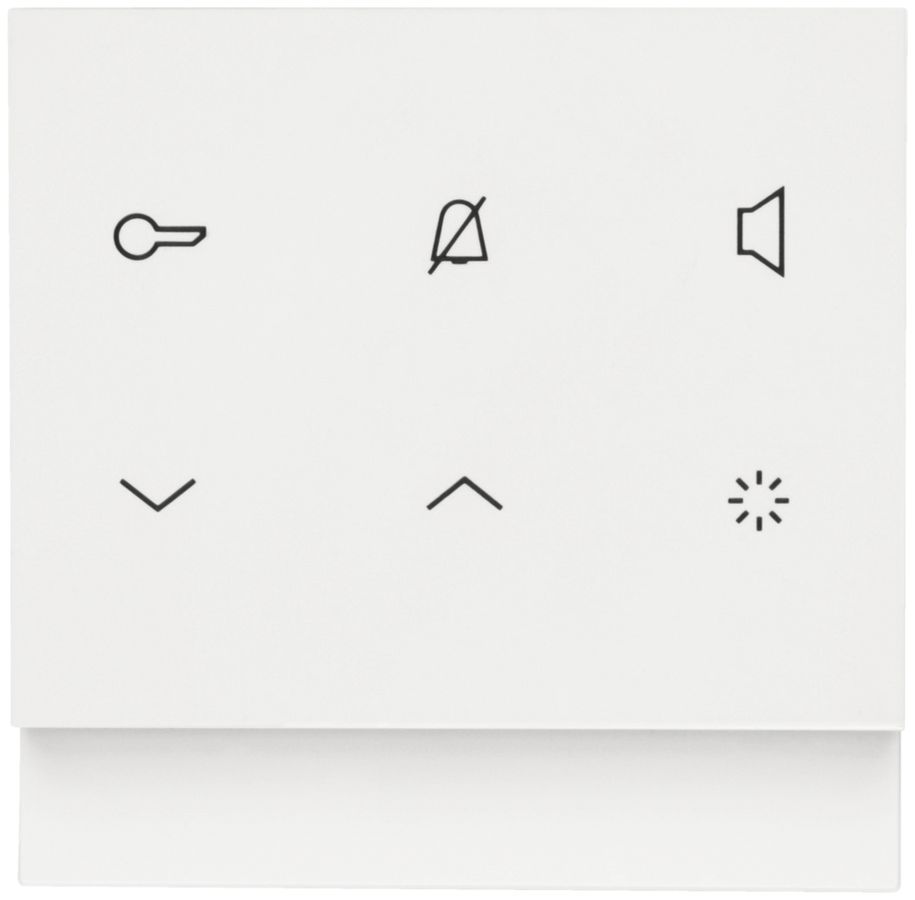 Kit poste audio intérieure AP Hager elcom.touch 2-fils incl.cadre design blanc