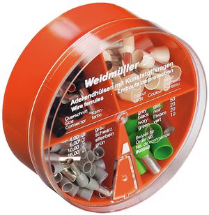 Sortiment Aderendhülse Weidmüller H-BOX 4…16mm² Farbcode: DIN