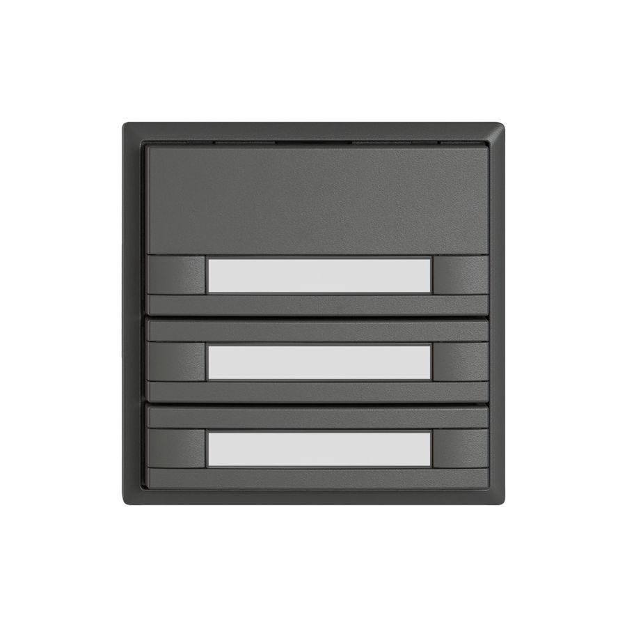 Pulsante KNX RGB EDIZIO.liv SNAPFIX® sensore temp.s.LED targ.6× com.1T grs