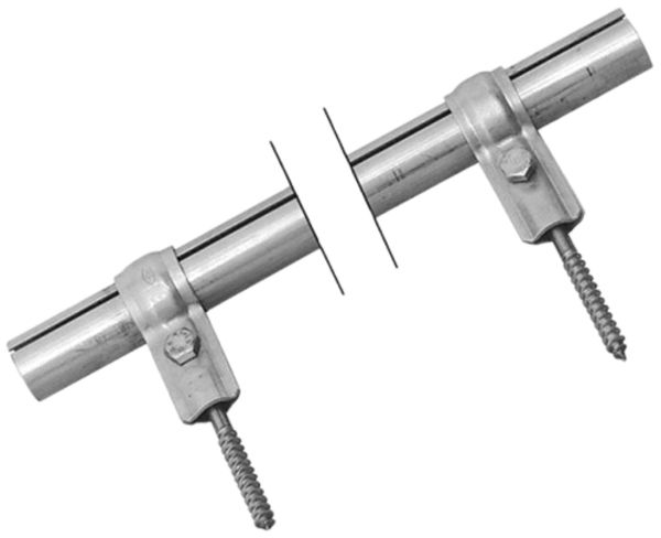 Schutzrohr 1/2" Flury AL 53 geschlitzt, Inox A2, L=1500mm