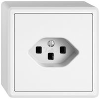 AP-Steckdose EDIZIO.liv SNAPFIX® 1×T23 ws