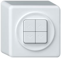 Poussoir stores AP origin 2P 4×touches 88×88×54mm blanc