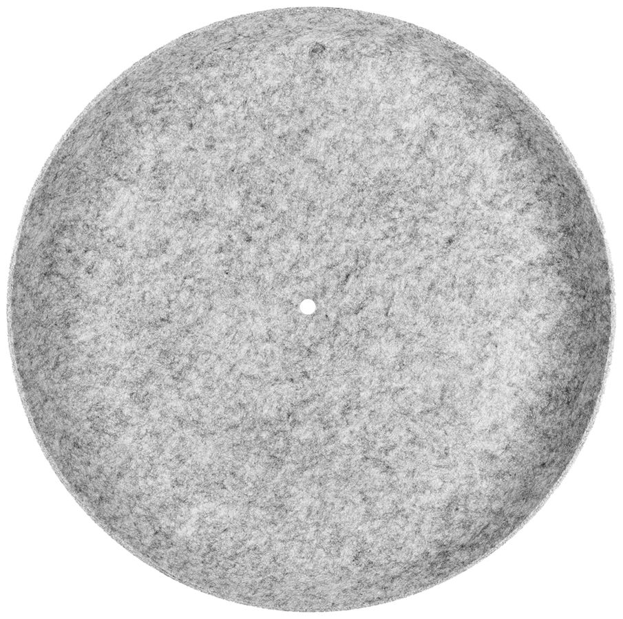 Leuchtenschirm SLV GRIP FLAT rund gerade Filz Ø500×62mm grau unifarbig