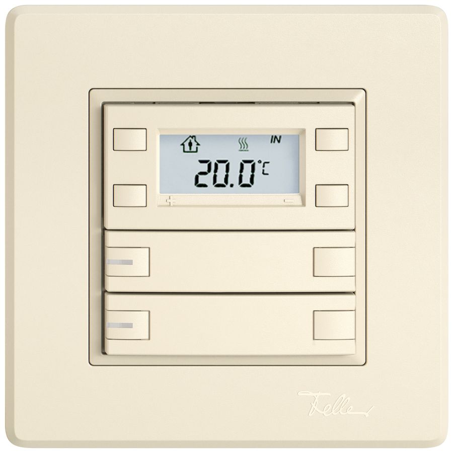 Poussoir RTH ENC EDIZIO.liv SNAPFIX® a.RGB-LED 2×touches comm.2T cr