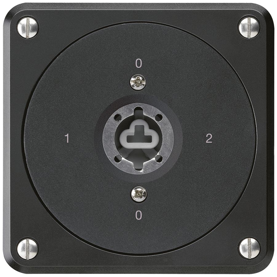 Interrupteur à clé ENC robusto sans clapet sans cylindre 2/1P noir p.combinaison