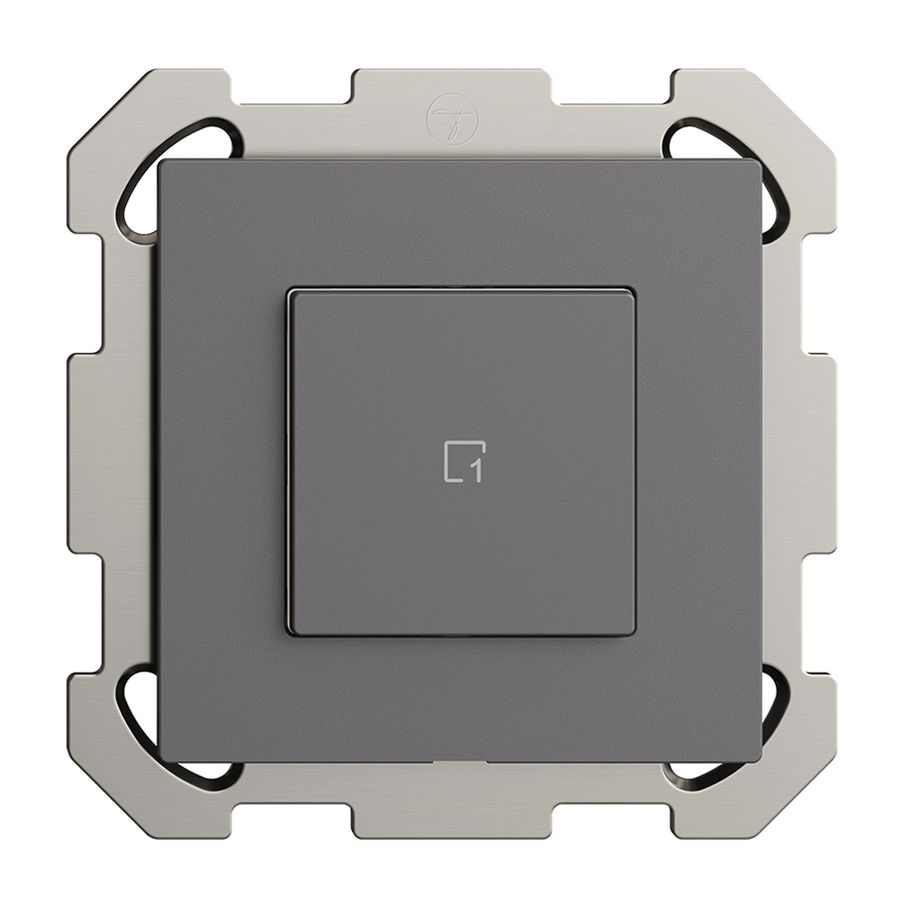 UP-Szenentaster 1 Szene/1T Edue Wiser dunkelgrau