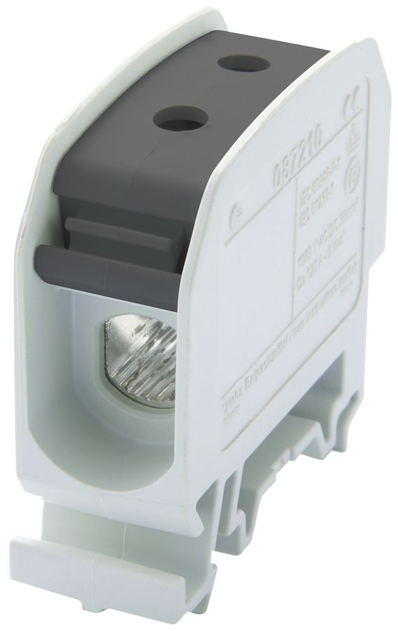 Bloc de distribution Bals RKA 35 1P 125A 1×entrée 1×sortie 1…16mm² noir