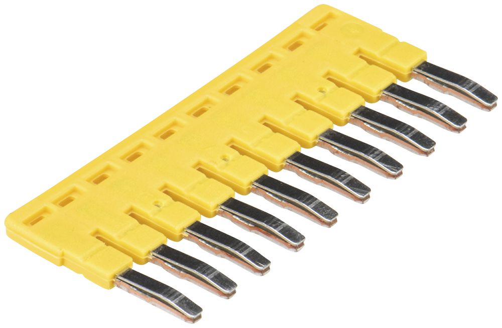 Barrette de jonction Wieland IVB WKF, 10L, 2.5mm², 5mm, jaune