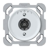 UP-Schwenktaster origin ohne Zylinder 1P 2>0<1 10A 230V 77×77mm weiss