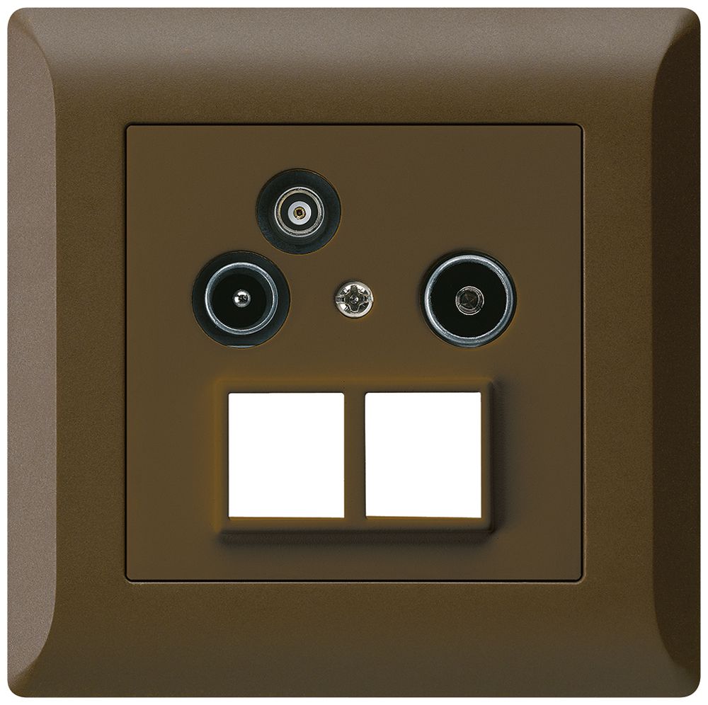 UP-Antennendose R/TV-Daten kallysto.line HMS 2GHz 14db braun