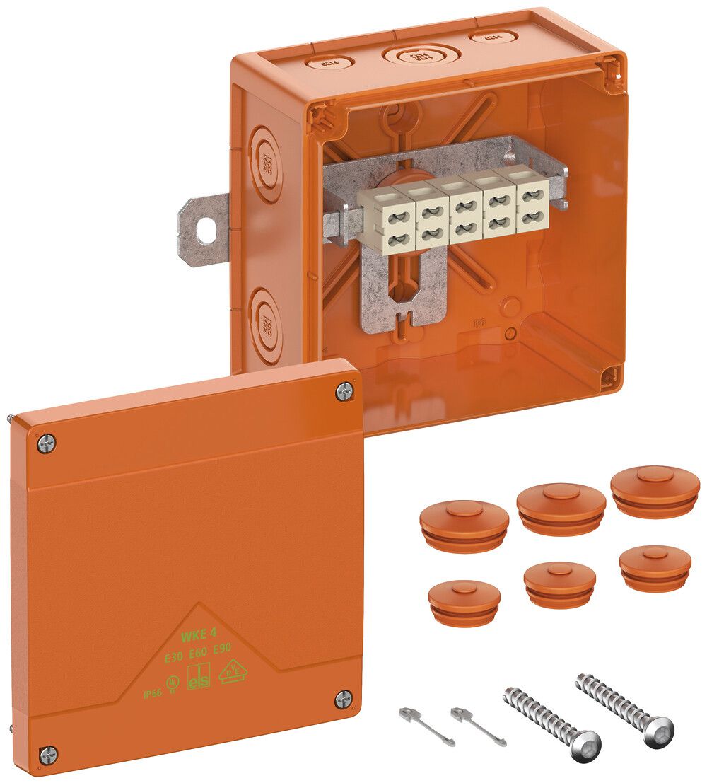 Boîte de dérivation AP Spelsberg WKE 4 Duo 5×6mm² E90 150×150×85mm IP66 or