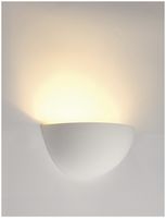 Wandleuchte SLV GL 101, E14 40W Gips rund IP20 weiss