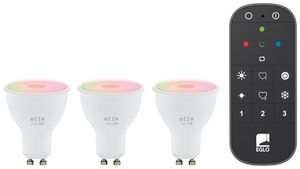 LED-Lampen-Set Eglo CONNECT.Z 3×LED-Lampe GU10 4.9W DIM mit Fernbedienung