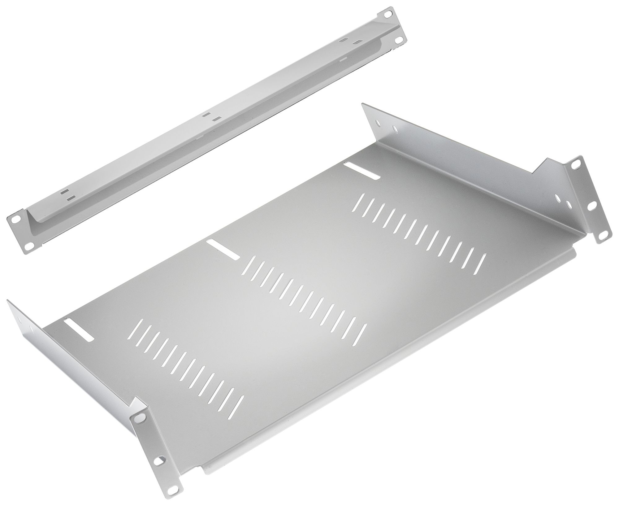 Geräteboden R&Mfreenet 19"×470mm 2HE 80kg grau