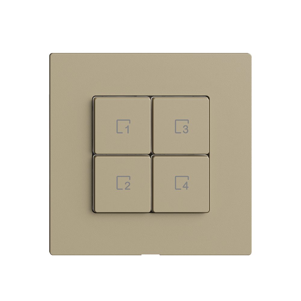 Comando per pulsante scena 4 scene/4T Edue Wiser sand