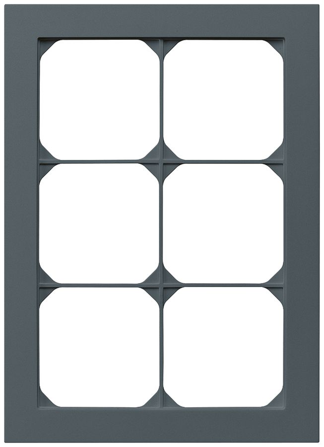UP-Abdeckrahmen kallysto.pro 3×2 anthrazit 154×214mm