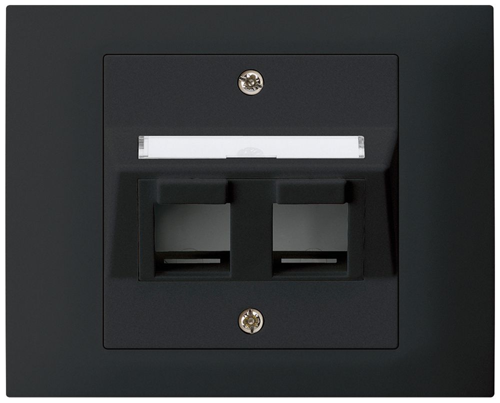 EB-Montageset kallysto mit EB-Dose G3 2×Keystone schwarz